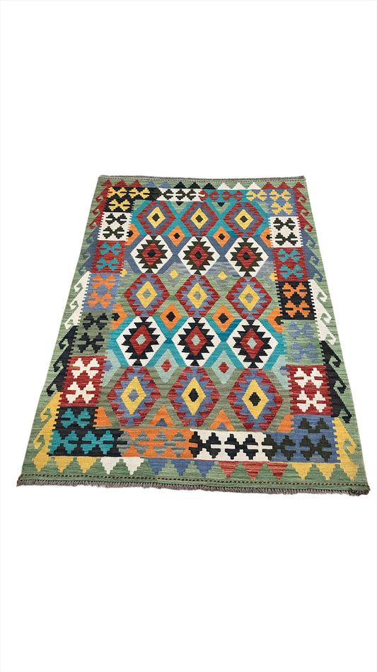 Multi-Color Aztec Hand-Woven Living Room Carpet