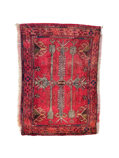 Baloch Antique Mashwani hand-knotted rug