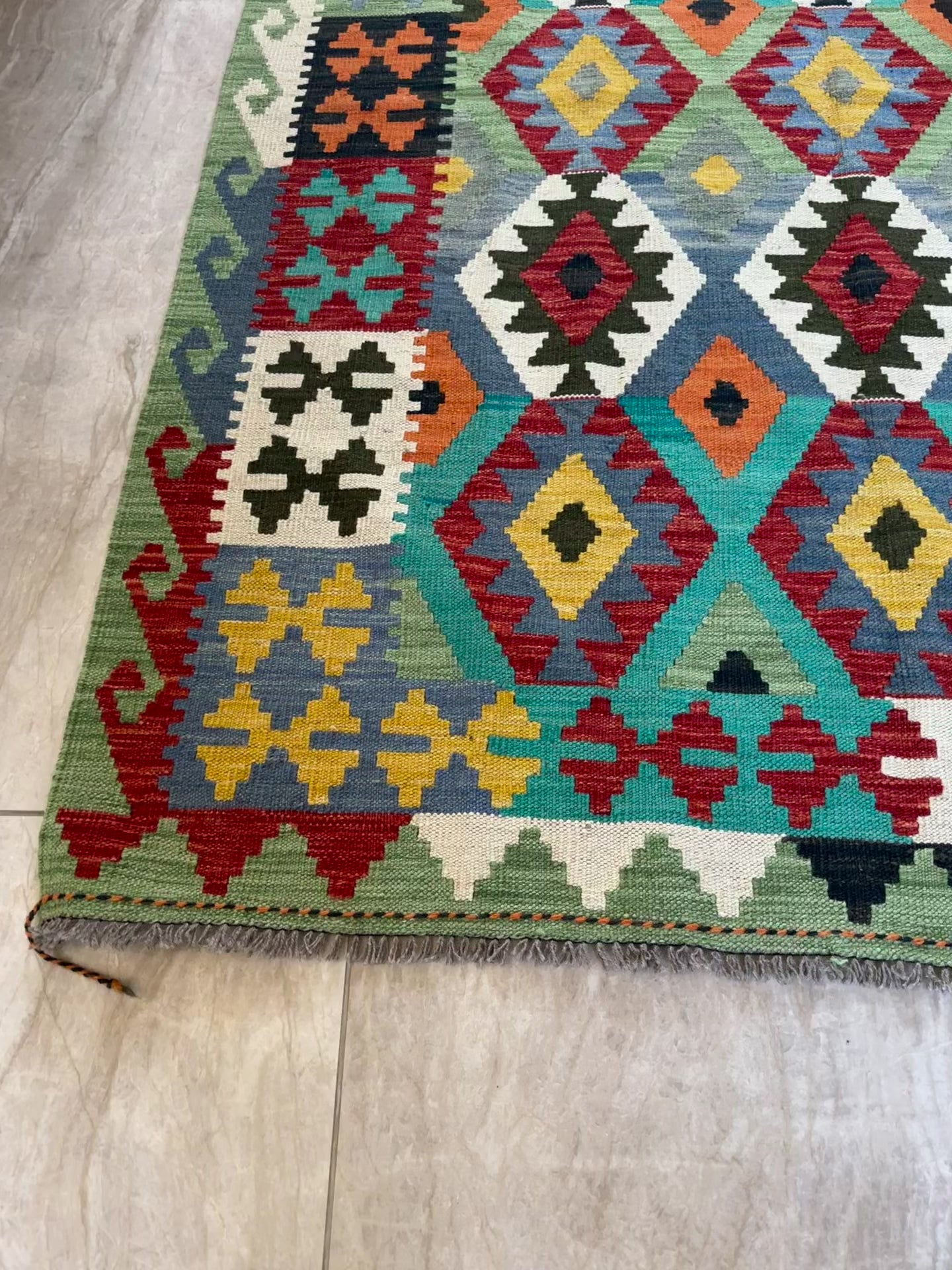 Multi-Color Aztec Hand-Woven Living Room Carpet – Indesign Row