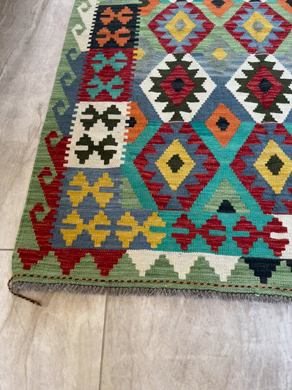 Multi-Color Aztec Hand-Woven Living Room Carpet